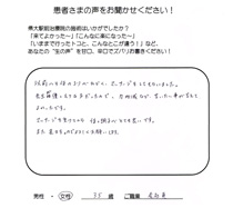 体の調子がとても良いです
